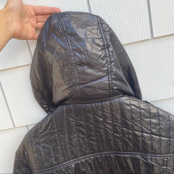 Vintage kappa bomber puffer jacket with detachable hood - Picture 11 of 15